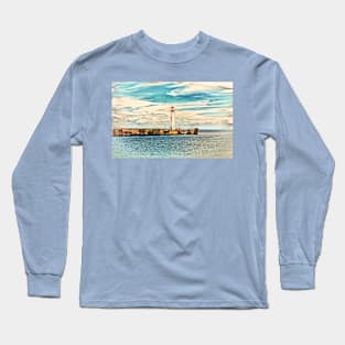 Wawatam Lighthouse Long Sleeve T-Shirt